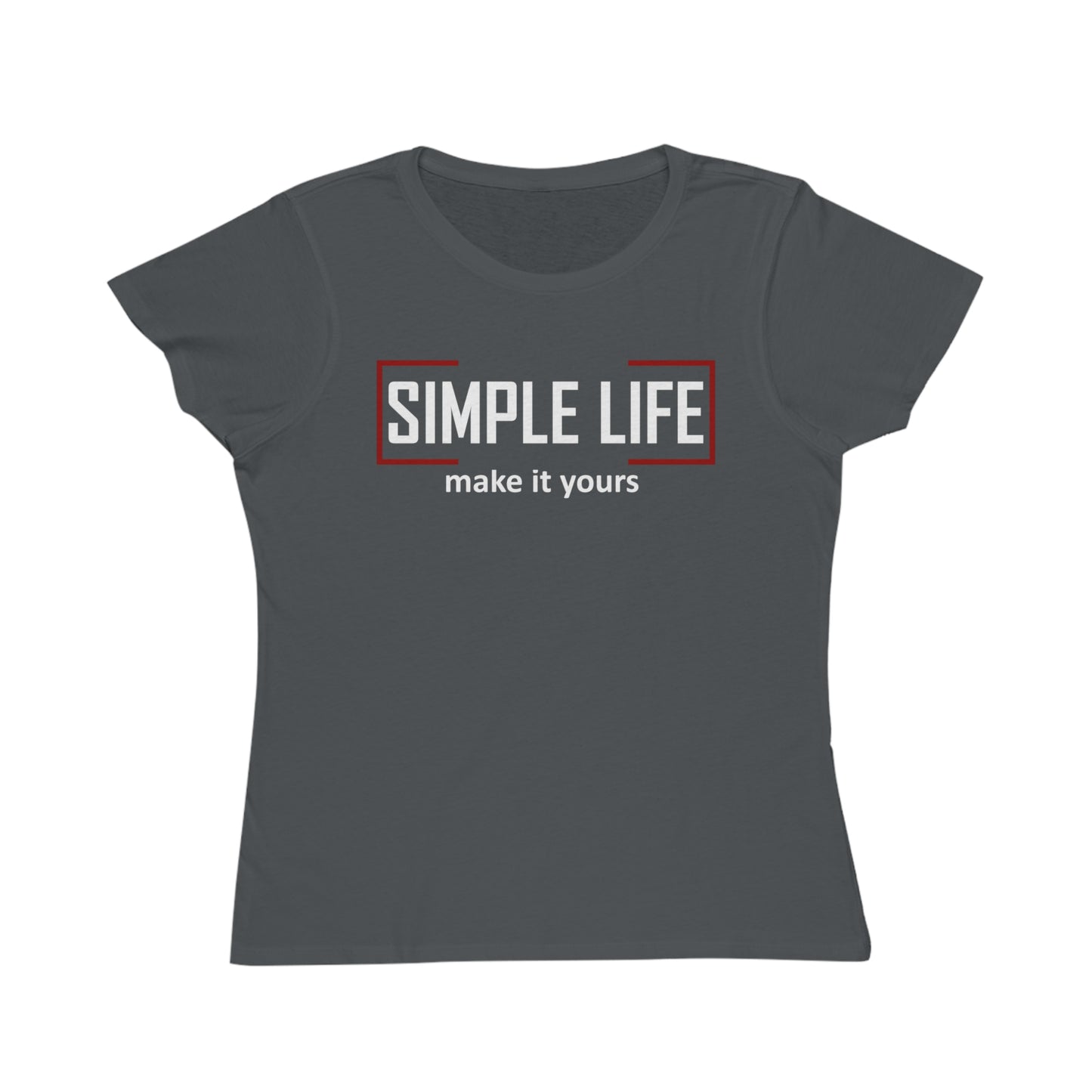 Women's Organic Ribbed T-Shirt make it yours (dark colours)