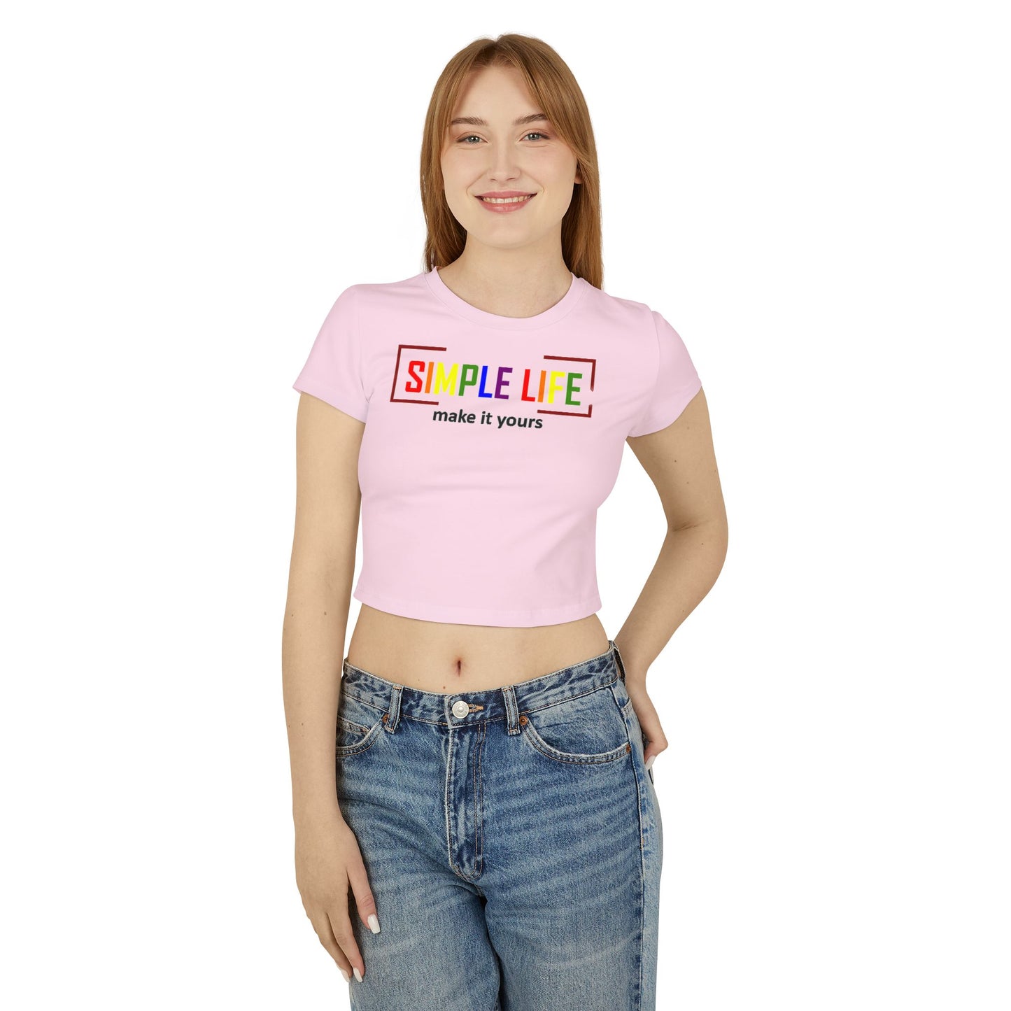 Women's Organic LGBTQ+ Baby Tee make it yours (light colours)