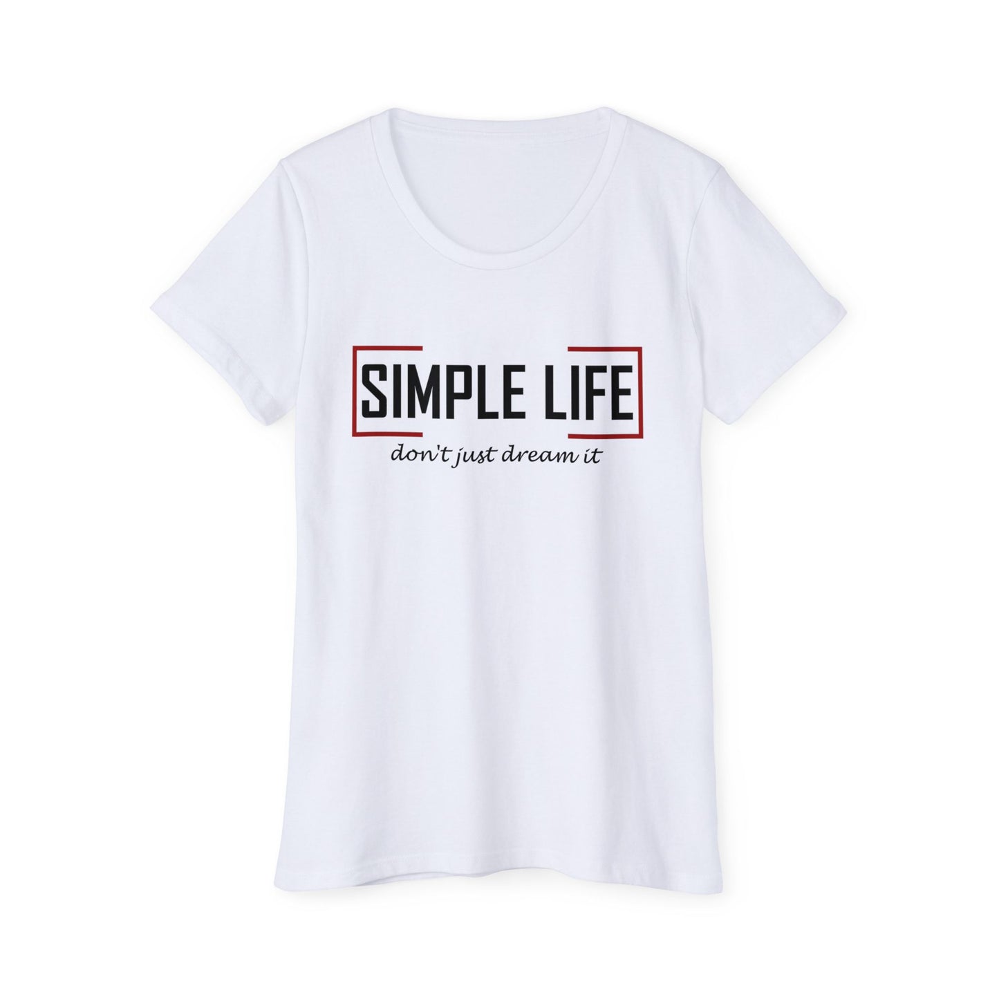 Women's Organic Short Sleeve T-Shirt don't just dream it (salt colour)