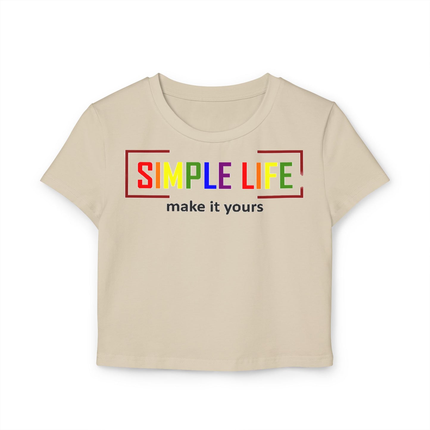 Women's Organic LGBTQ+ Baby Tee make it yours (light colours)