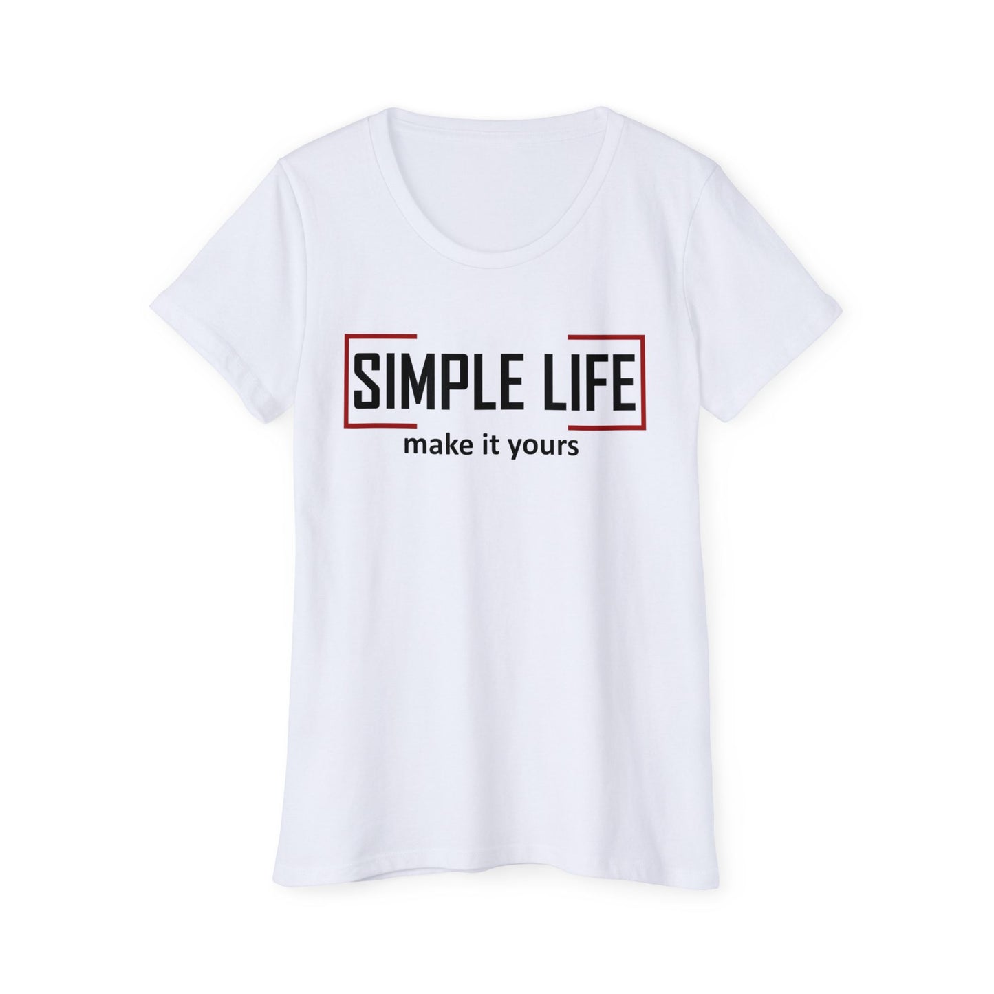Women's Organic Short Sleeve T-Shirt make it yours (salt colour)