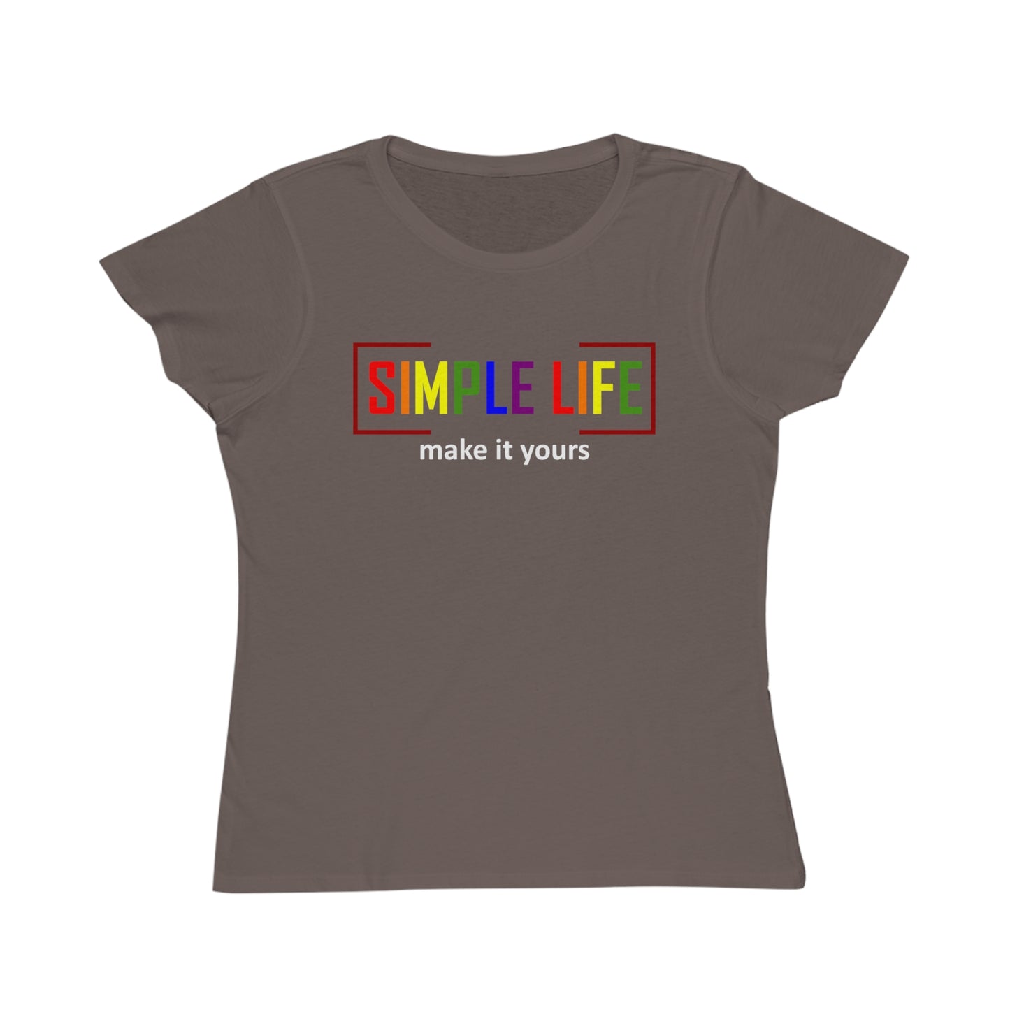 Women's Organic LGBTQ+ Ribbed T-Shirt (dark colours)