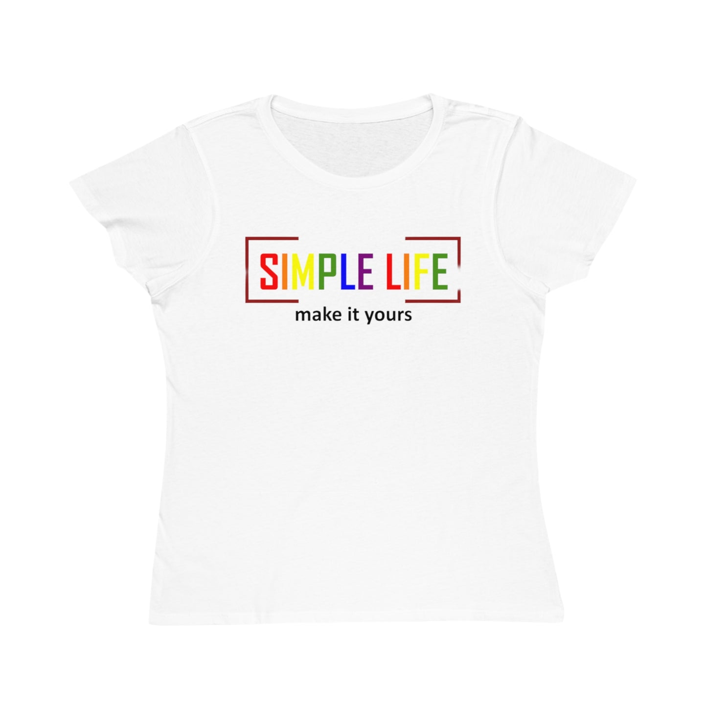 Women's Organic LGBTQ+ Ribbed T-Shirt make it yours (light colours)