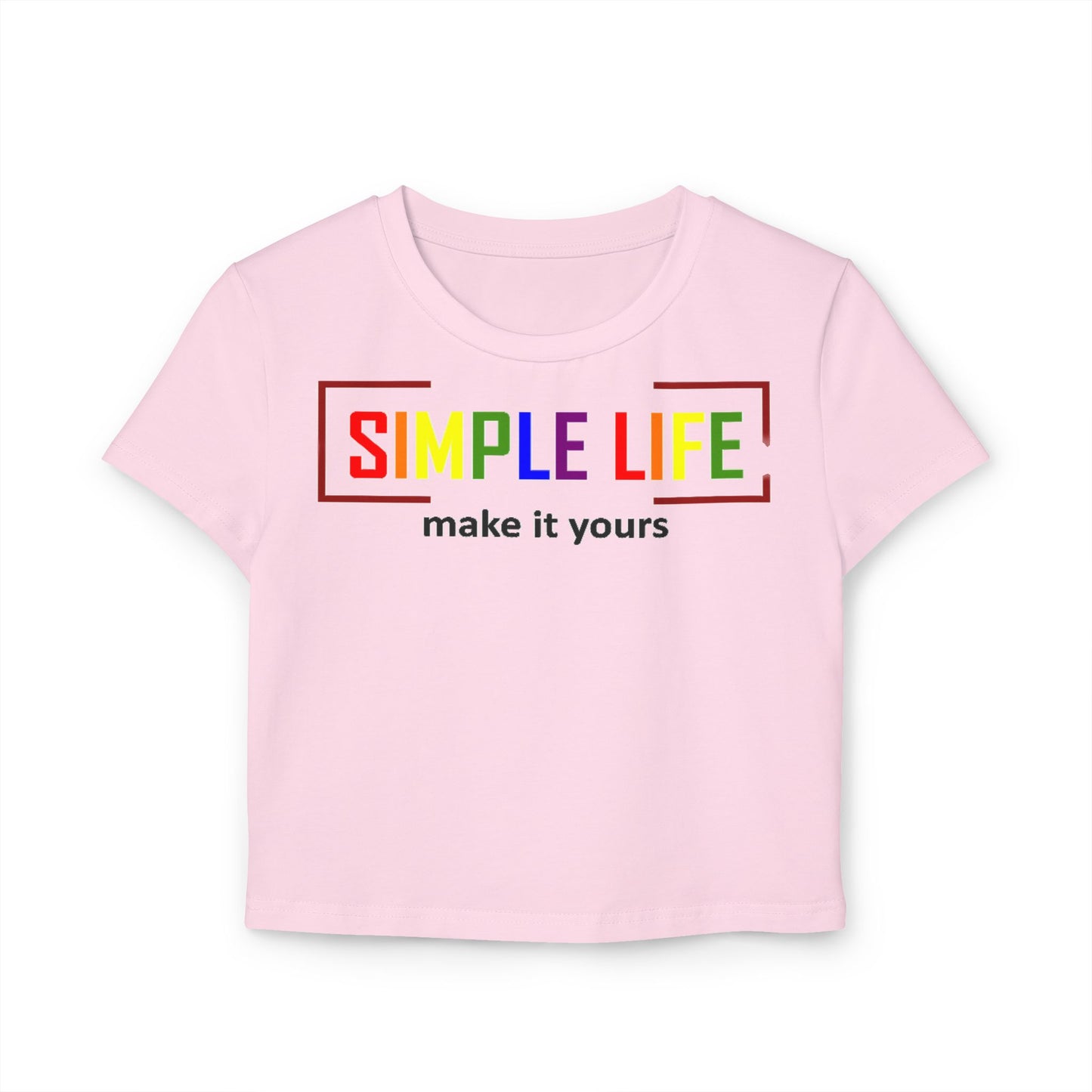 Women's Organic LGBTQ+ Baby Tee make it yours (light colours)