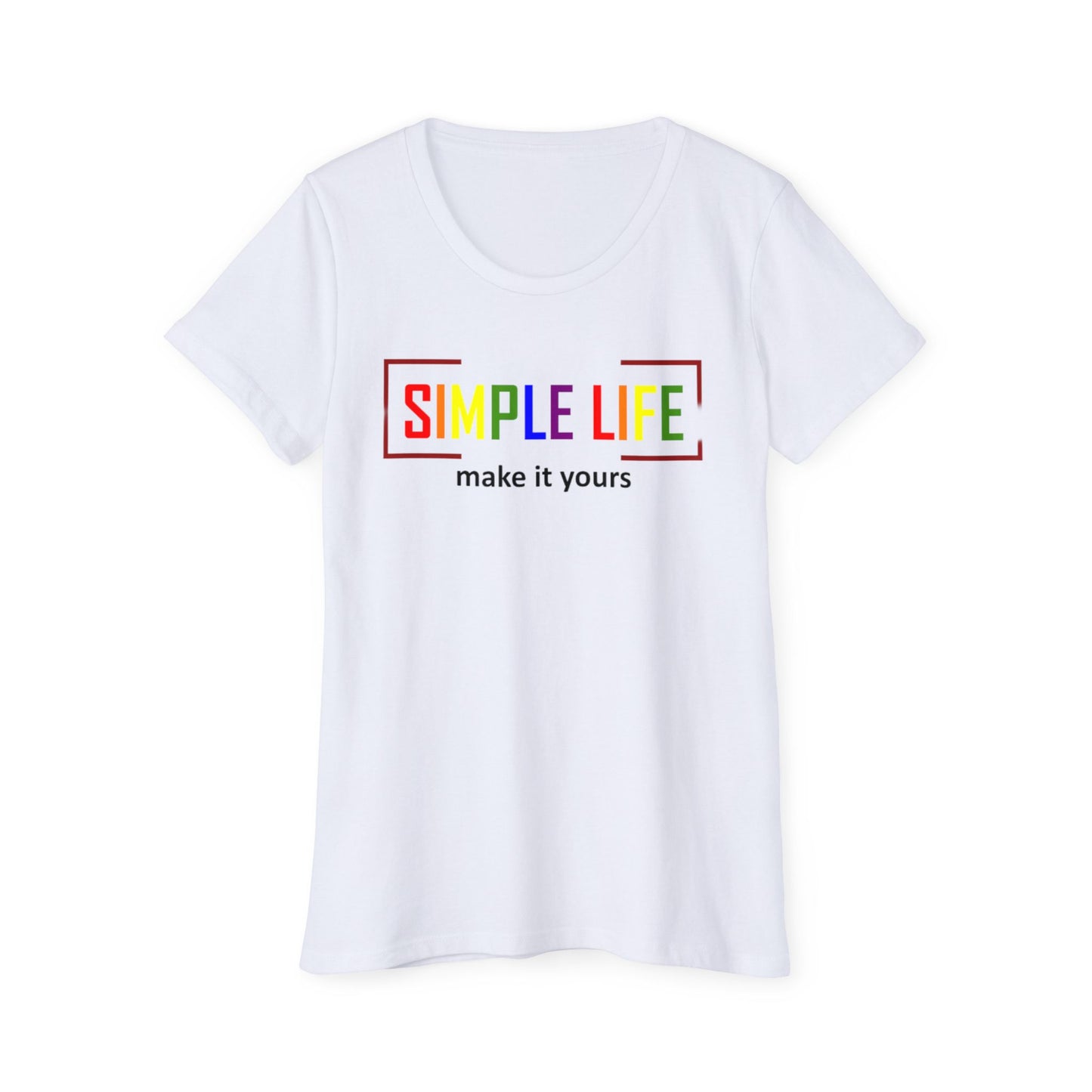 Women's Organic Short Sleeve LGBTQ+ T-Shirt make it yours (salt colour)