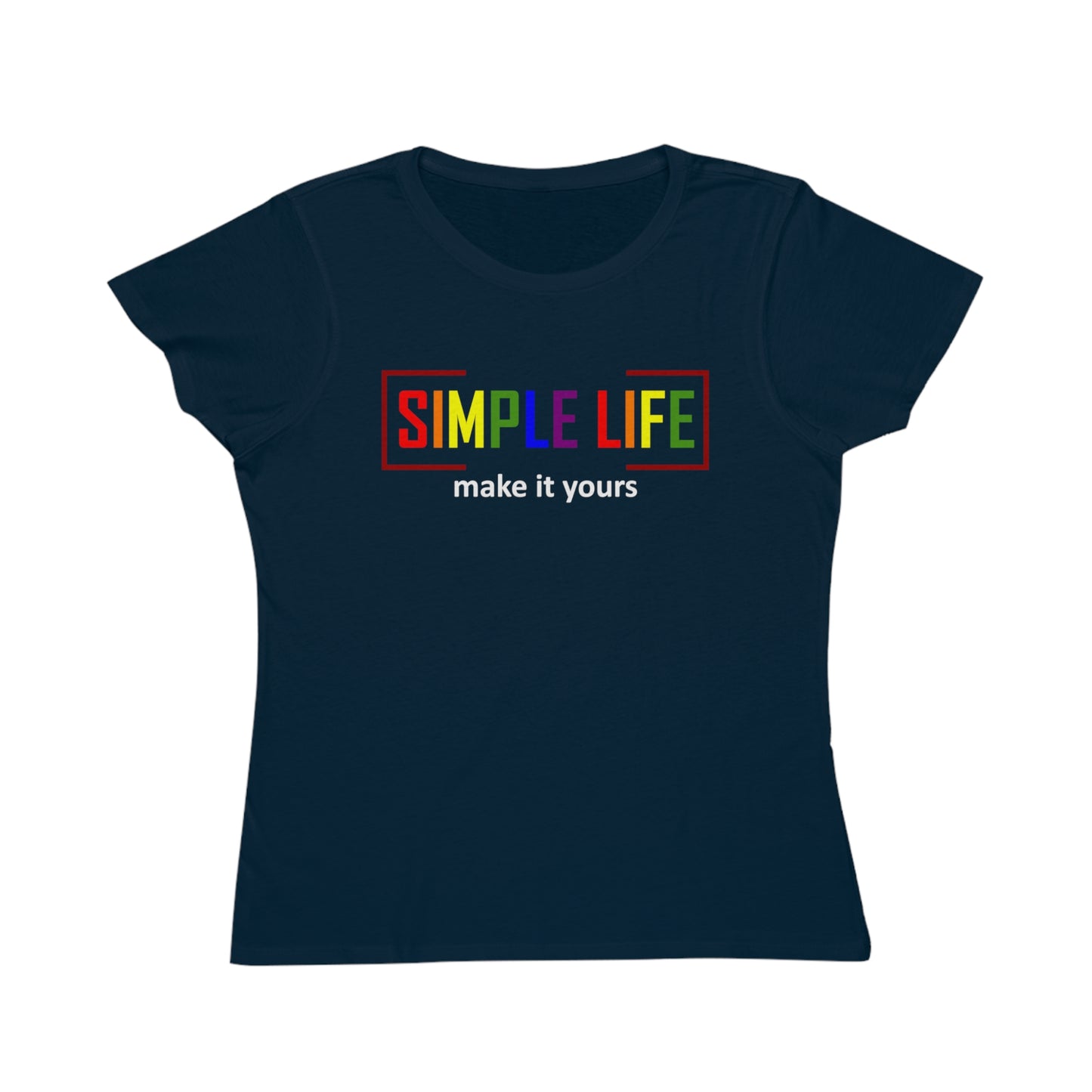 Women's Organic LGBTQ+ Ribbed T-Shirt (dark colours)