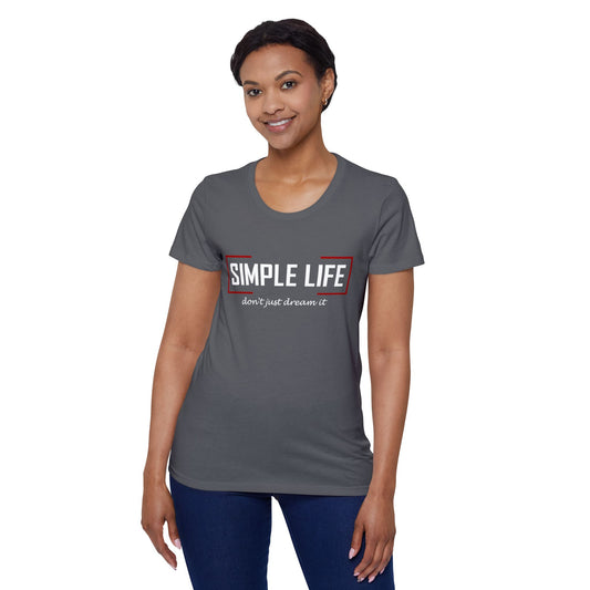 Women's Organic Short Sleeve T-Shirt don't just dream it (dark colours)
