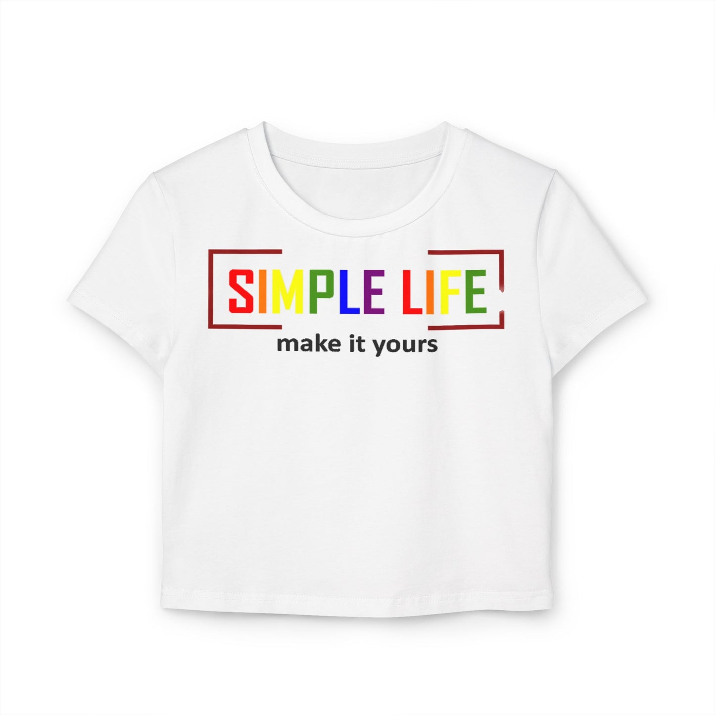 Women's Organic LGBTQ+ Baby Tee make it yours (light colours)