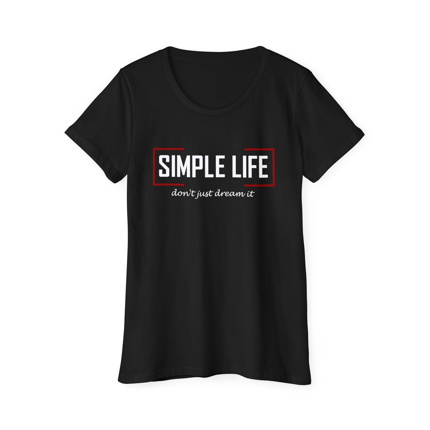 Women's Organic Short Sleeve T-Shirt don't just dream it (dark colours)