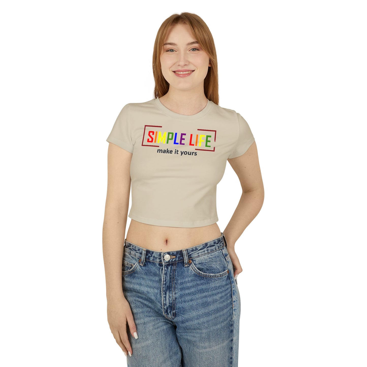 Women's Organic LGBTQ+ Baby Tee make it yours (light colours)