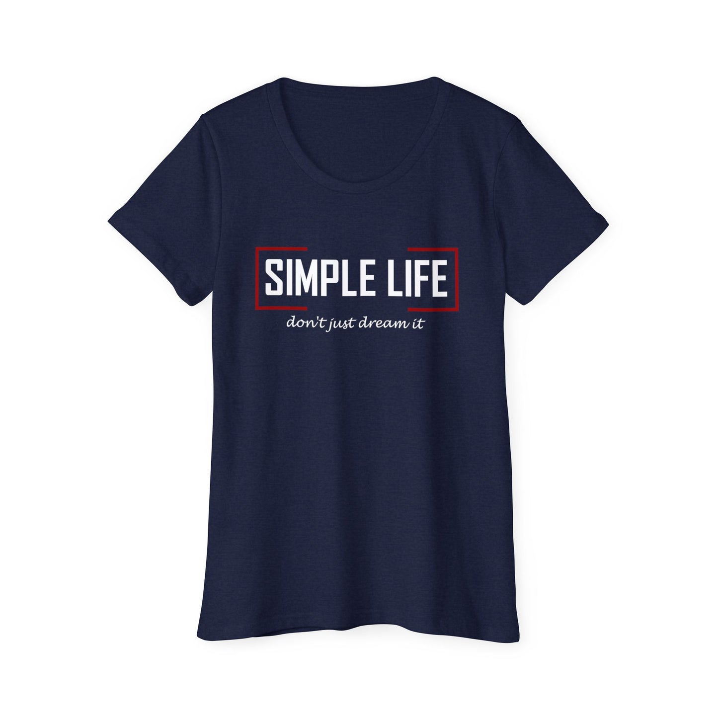 Women's Organic Short Sleeve T-Shirt don't just dream it (dark colours)