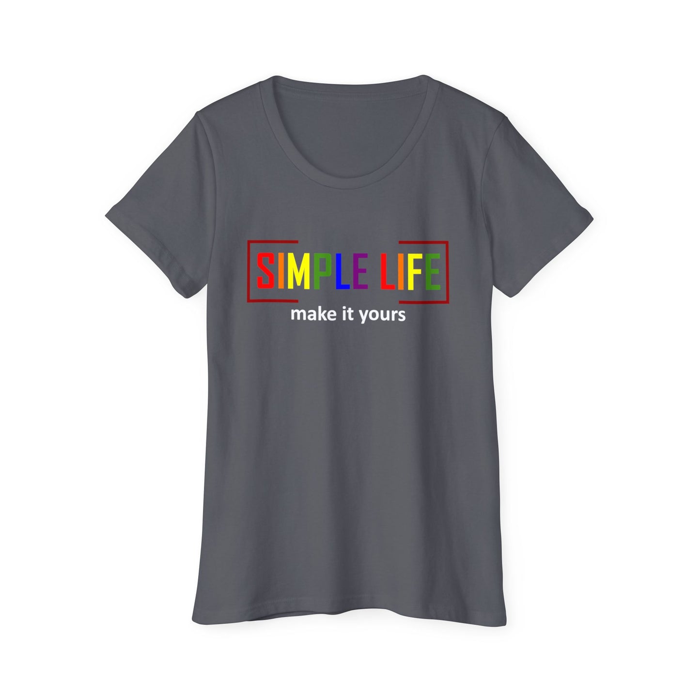 Women's Organic Short Sleeve LGBTQ+ T-Shirt (dark colours)