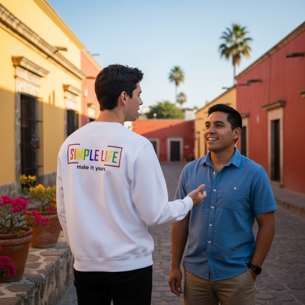 Men's Organic Mid-Waist LGBTQ+ make it yours Sweatshirt (light colours)