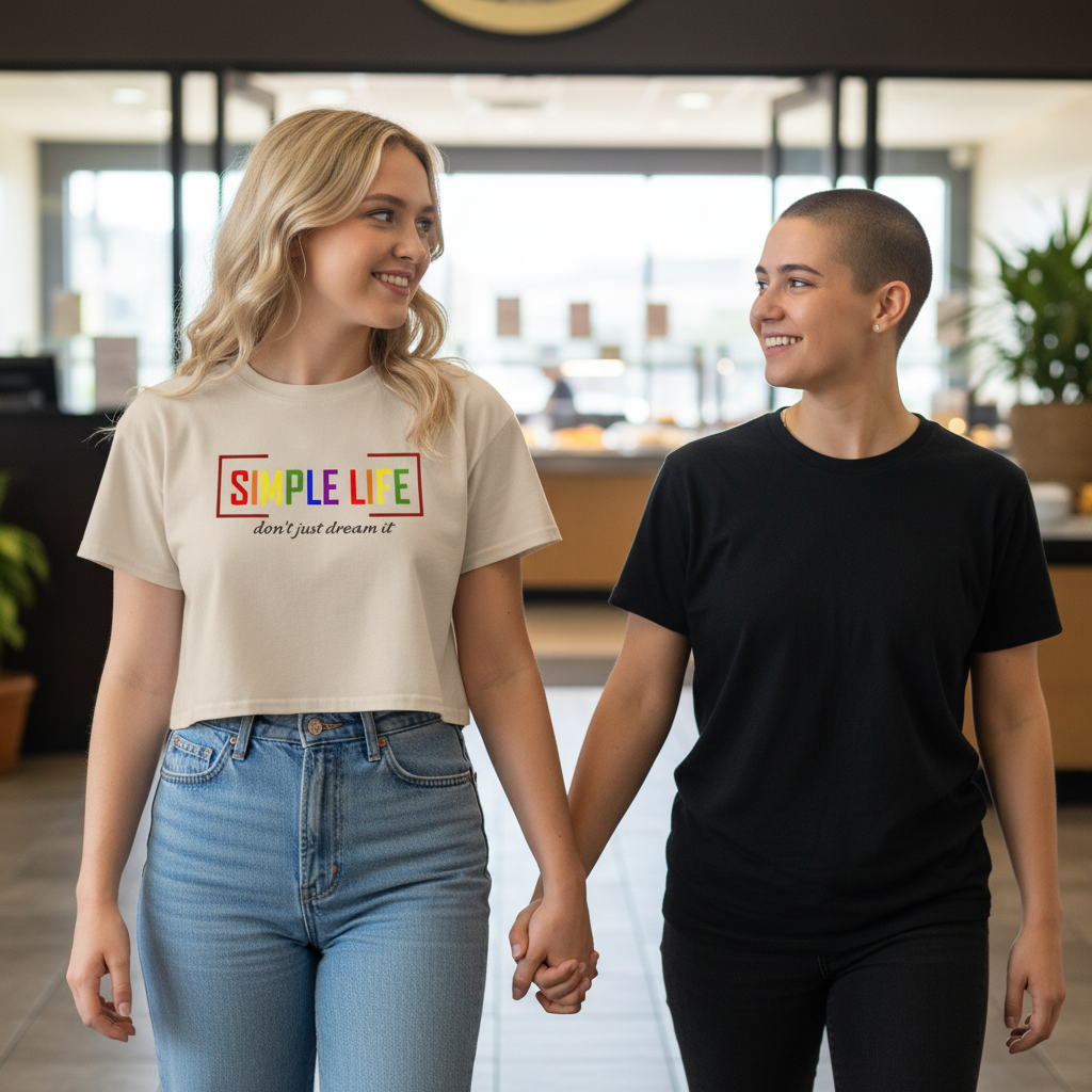 Women’s Crop Top LGBTQ+ (light colours) don't just dream it