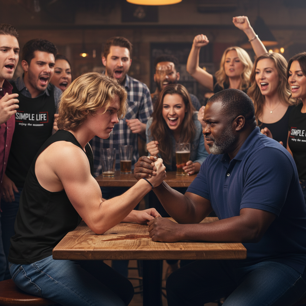 Men's Muscle Shirt (black) enjoy the moment