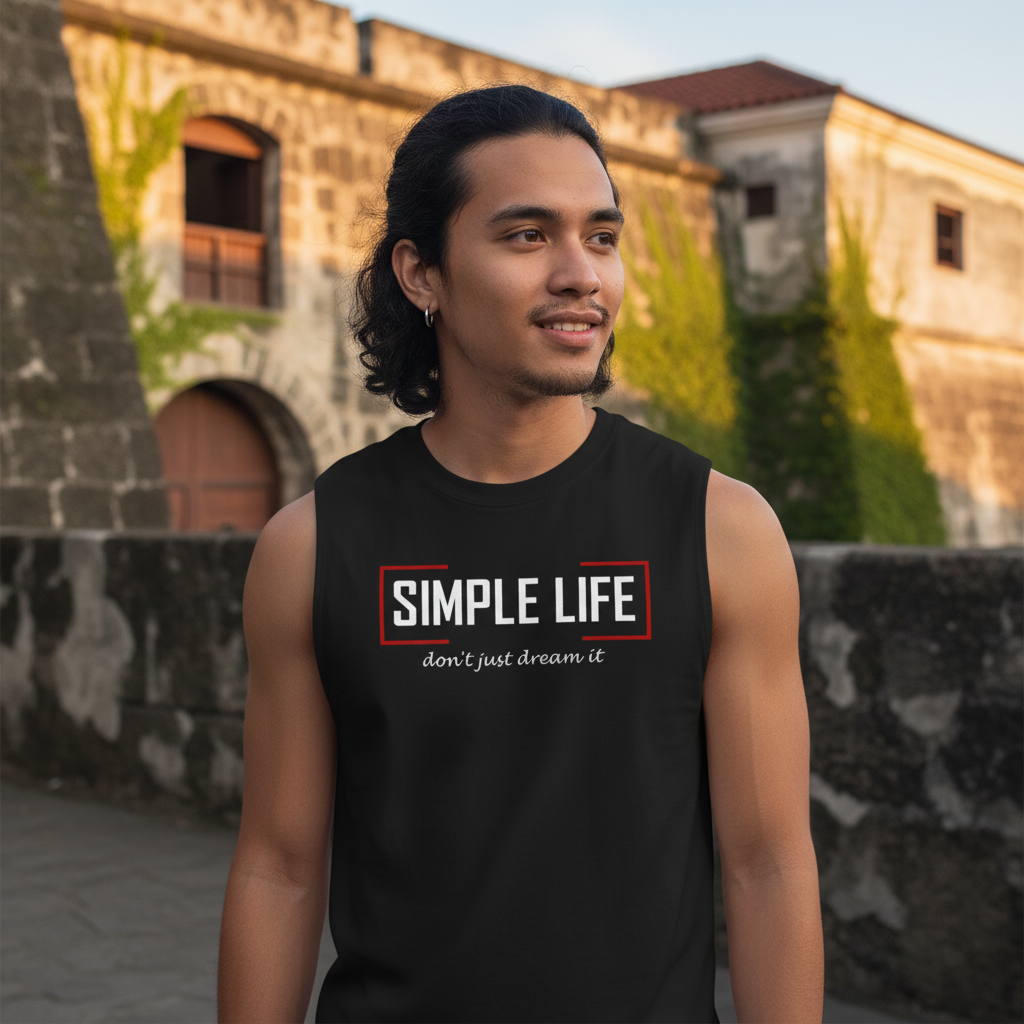 Men's Muscle Shirt (black) don't just dream it