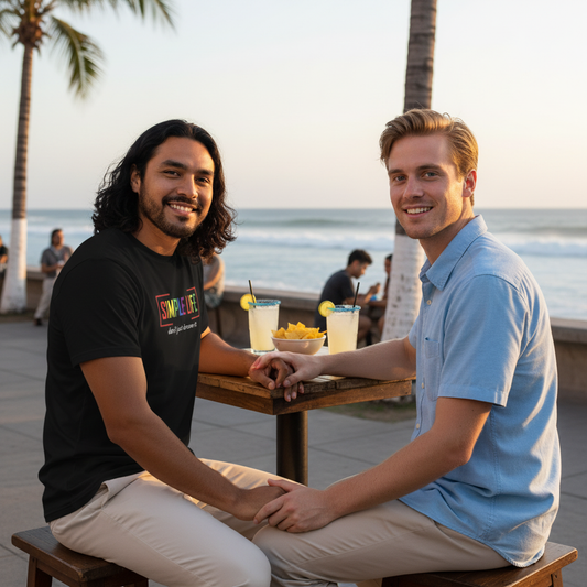 Men's Organic Mid-Light LGBTQ+ T-Shirt don't just dream it (dark colours)