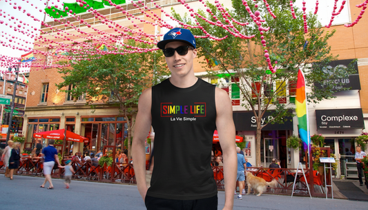 Men's Muscle Shirt LGBTQ+ (black) La Vie Simple