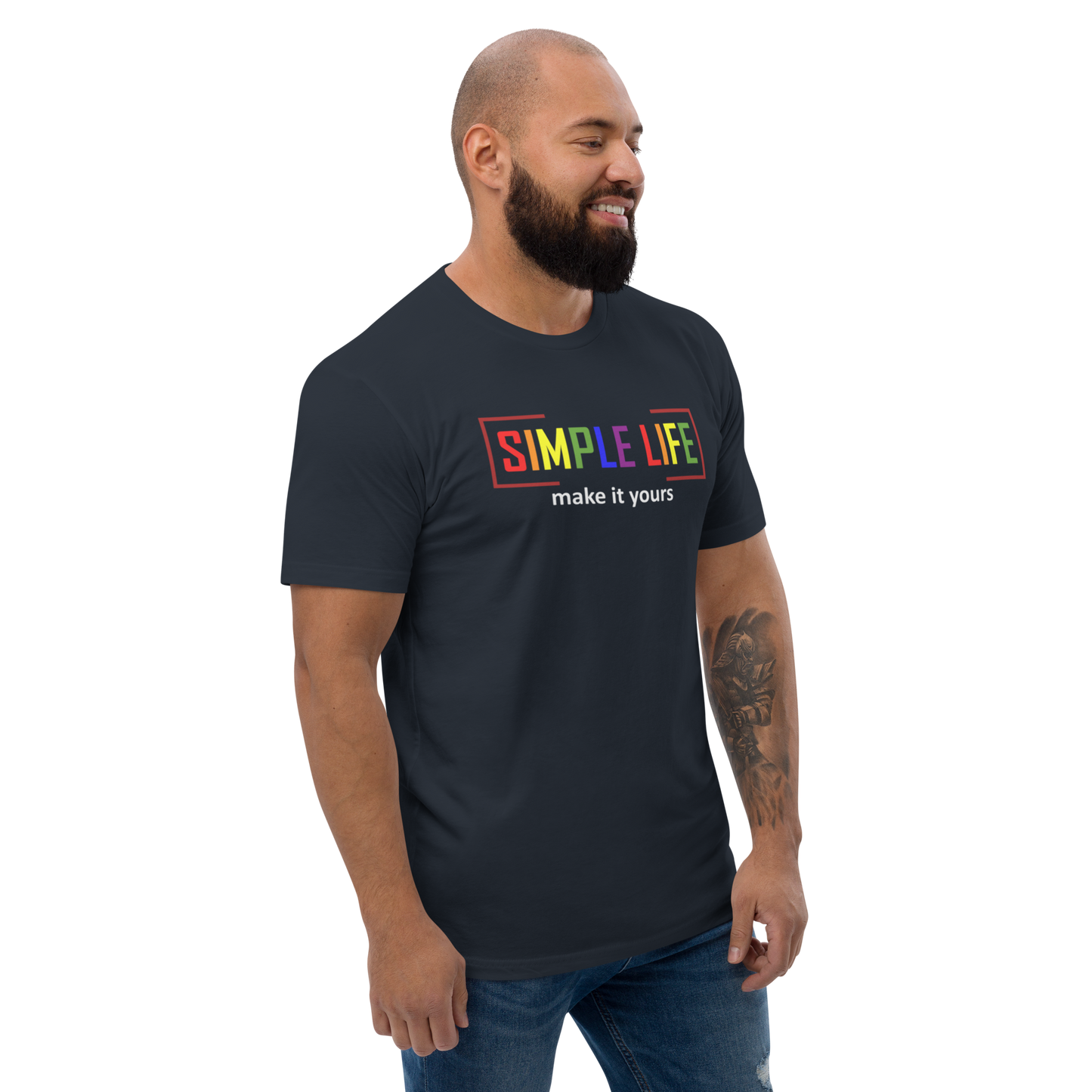 Men's Organic Mid-Light LGBTQ+ T-Shirt make it yours (dark colours)