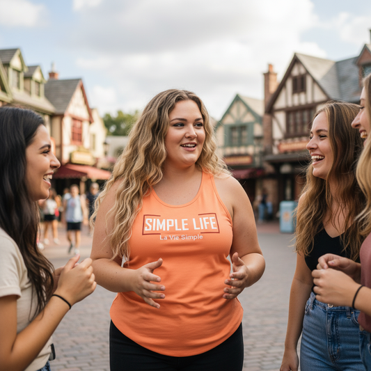 Women’s Fitted Racerback Tank Top (dark colours) La Vie Simple