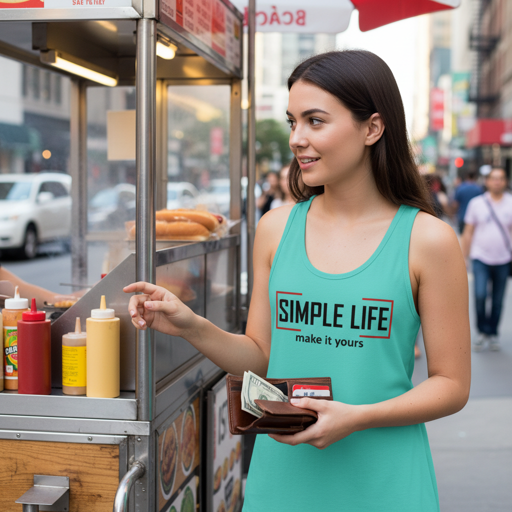 Women’s Fitted Racerback Tank Top (light colours) make it yours
