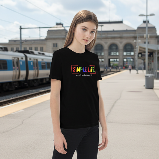 Organic Cotton Kids LGBTQ+ T-Shirt don't just dream it (dark colours)