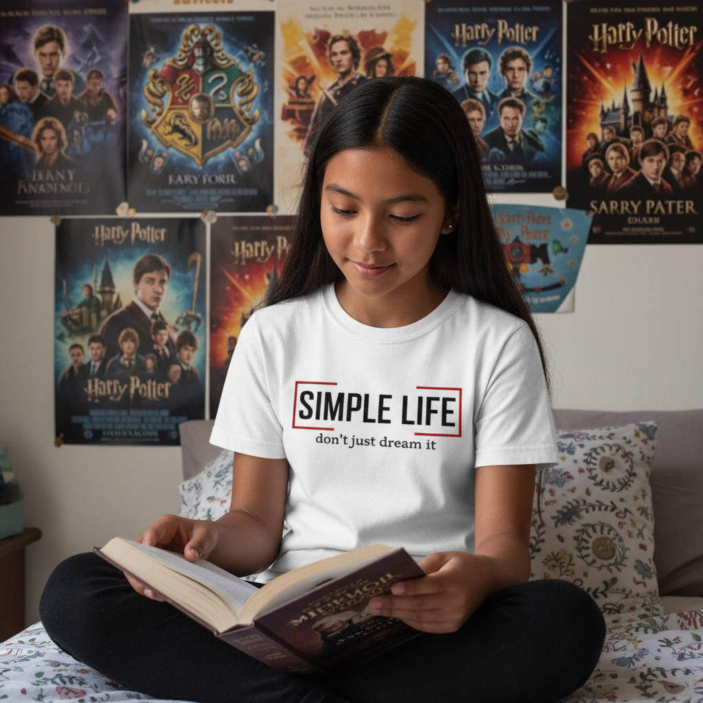 Organic Cotton Kids T-Shirt don't just dream it (white)