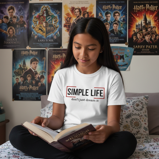 Organic Cotton Kids T-Shirt don't just dream it (white)