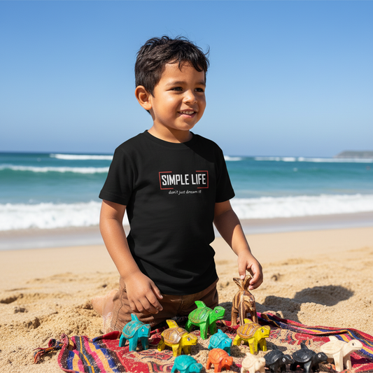 Organic cotton Kids T-Shirt don't just dream it (dark colours)